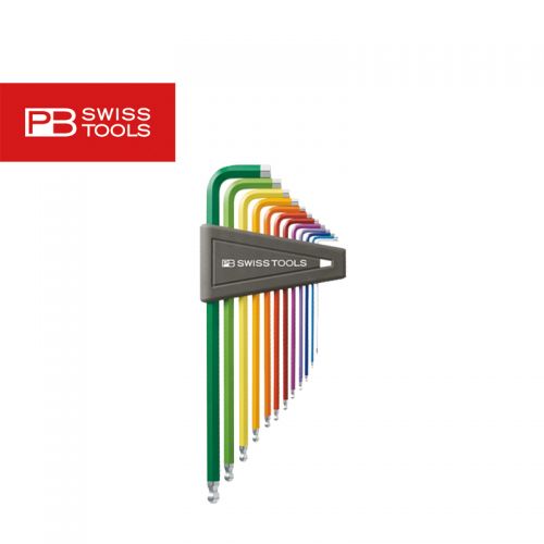 瑞士 PB SWISS TOOLS 英制球頭L型六角扳手12件組 